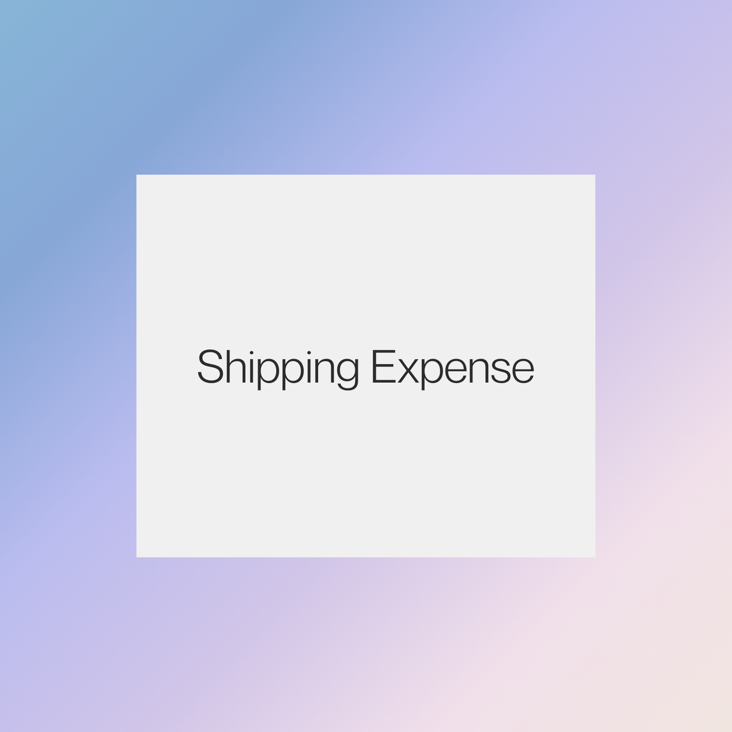 Shipping Expense