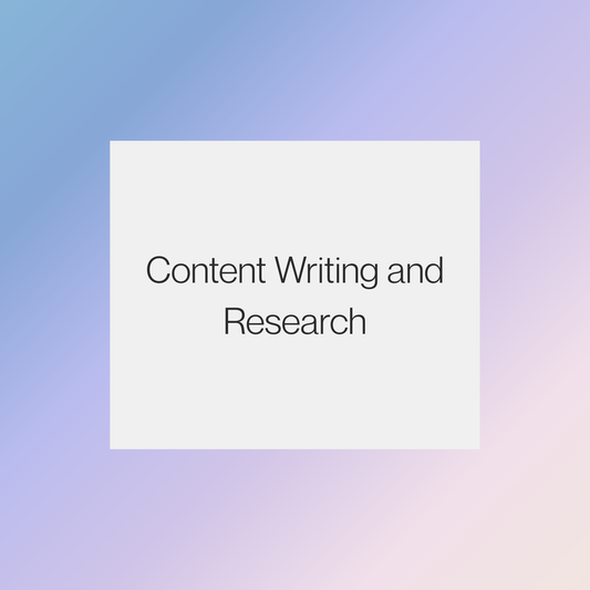 Content Writing and Research