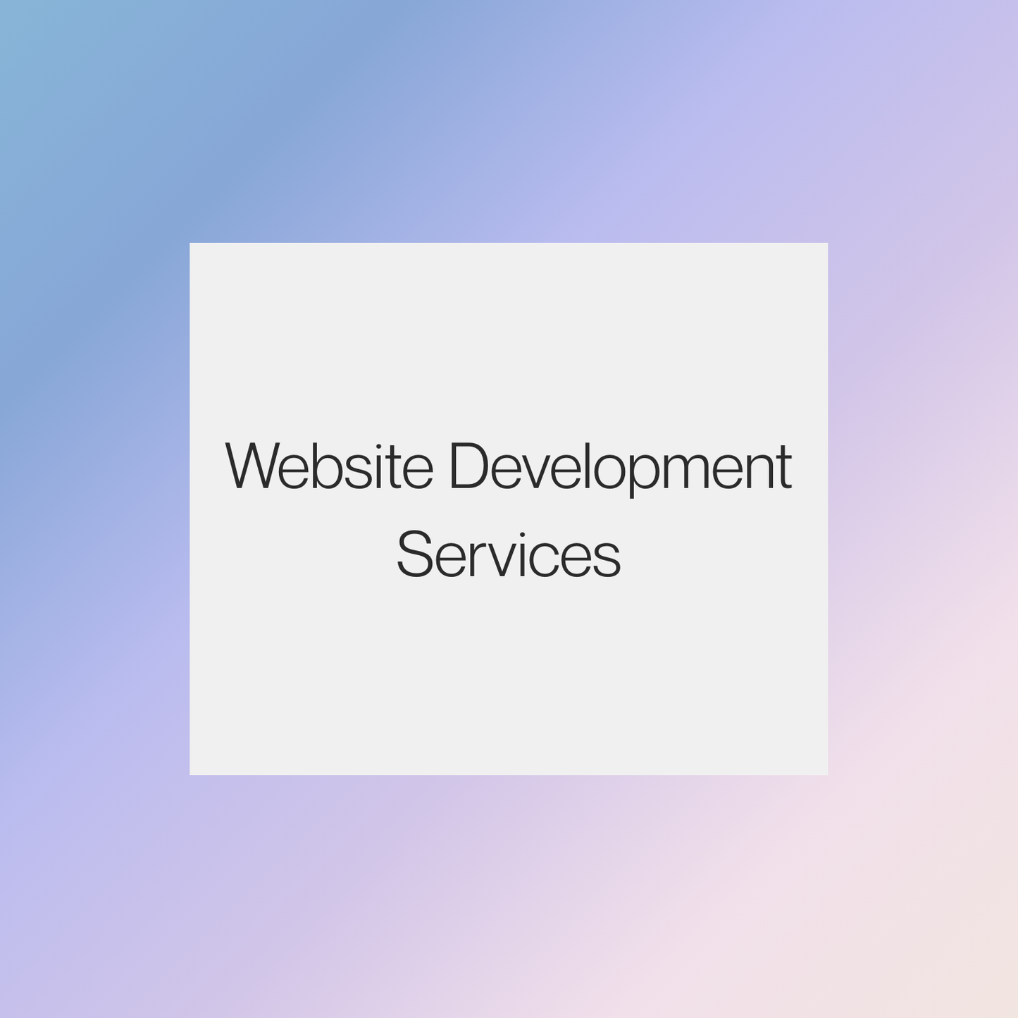 Website Development Services